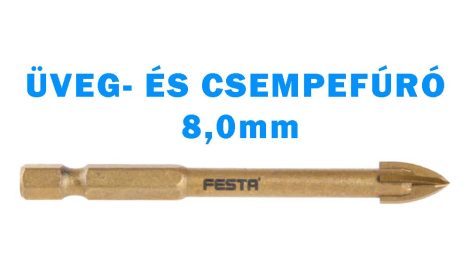 ÜVEG- ÉS CSEMPEFÚRÓ 8,0  24783