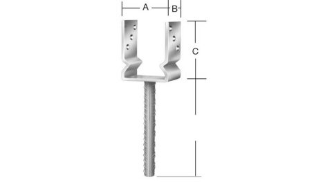 OSZLOPTALP  80mm BETONOZHATÓ